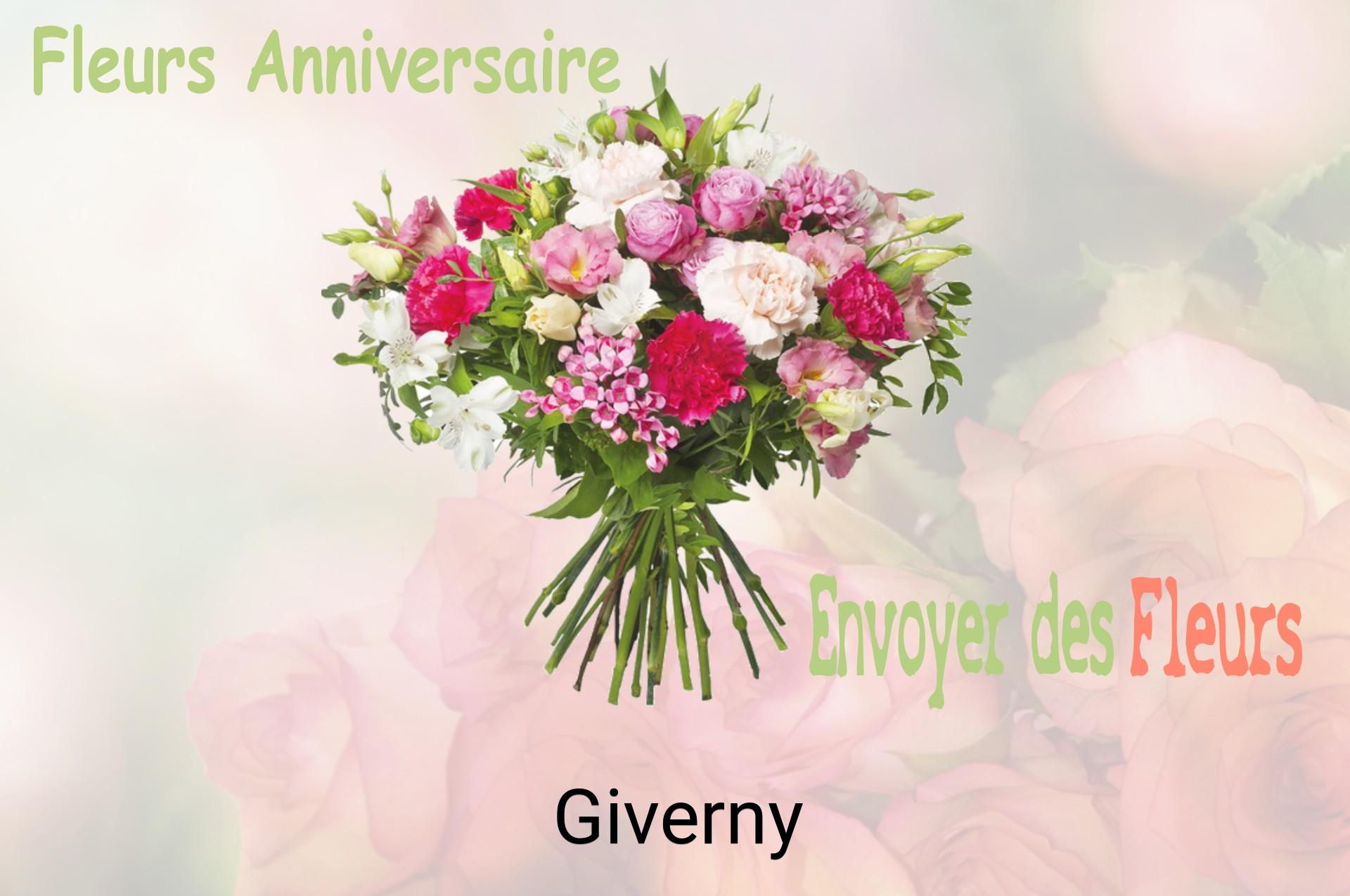 Bouquet de fleurs d’anniversaire livré à Giverny
